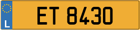 Trailer License Plate